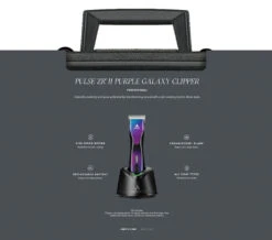 Andis Pulse ZR II Cordless Clipper With 2 Batteries - Purple Galaxy -Wahl || Andis || Oster® Sales AN 79205 6