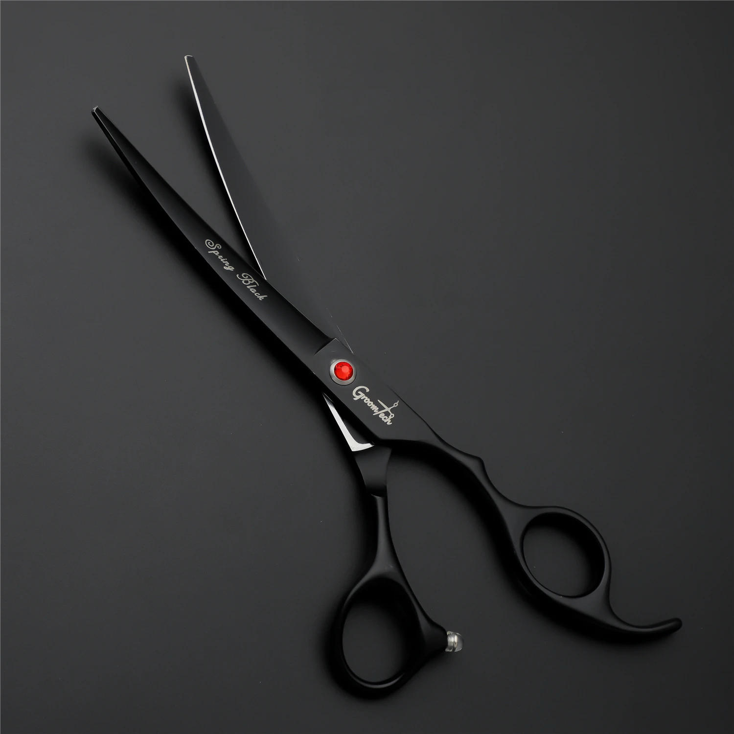 Groomtech Spring Black Pet Grooming Scissors Kit, Set Of 4 With Comb 5 Groomtech Spring Black Pet Grooming Scissors Kit, Set Of 4 With Comb - Image 5