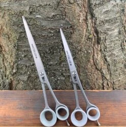 Roseline Scissors 7.5" Curved [82076] + 8.5" Straight [82085] + Red Wrapping Pouch [RM5] -Wahl || Andis || Oster® Sales R Set20 6